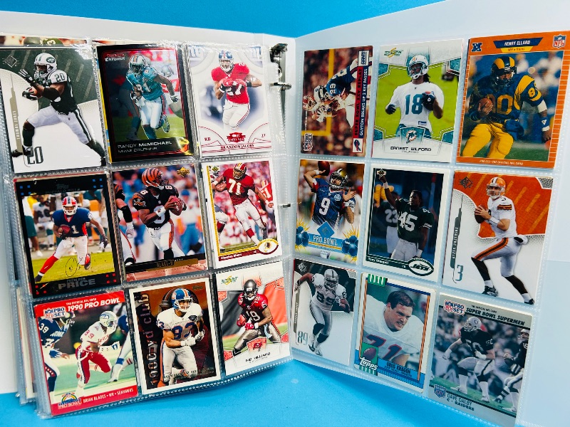 Photo 1 of 593350… final sale no returns/refunds-360 mixed football cards in binder 