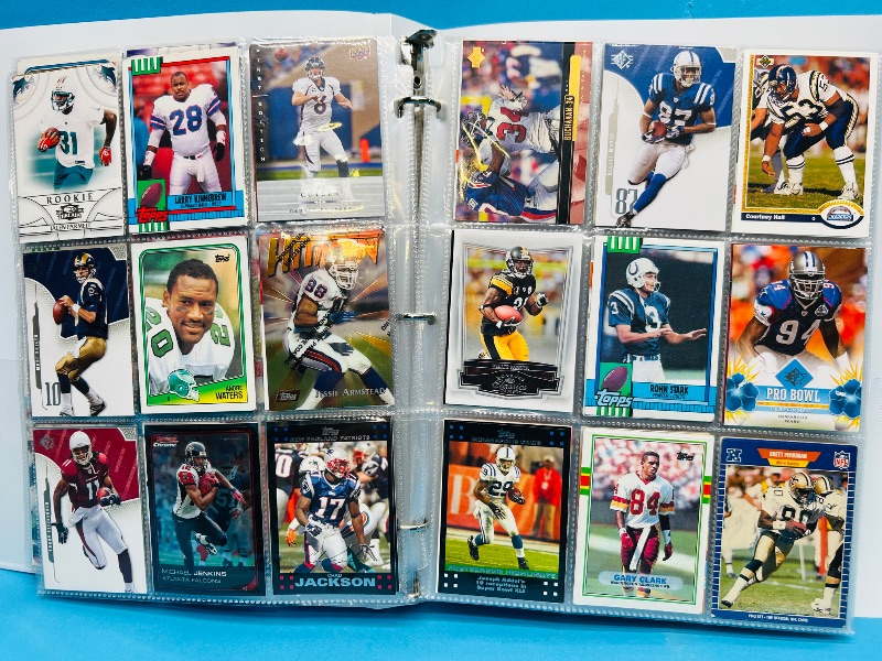 Photo 1 of 593350… final sale no returns/refunds-360 mixed football cards in binder 