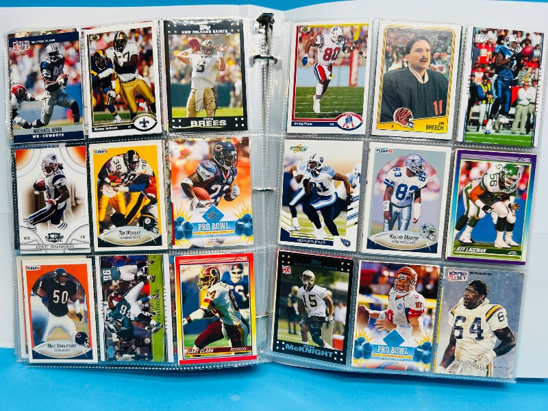 Photo 1 of 593350… final sale no returns/refunds-360 mixed football cards in binder 