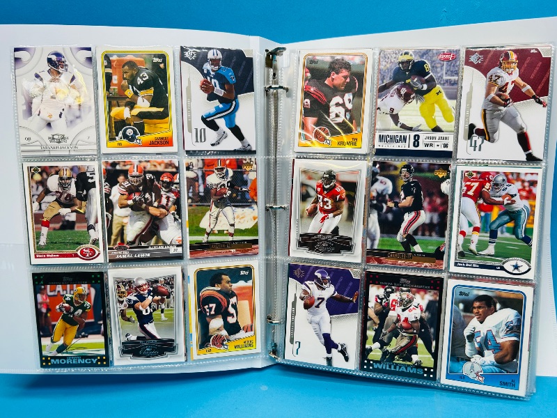 Photo 1 of 593350… final sale no returns/refunds-360 mixed football cards in binder 
