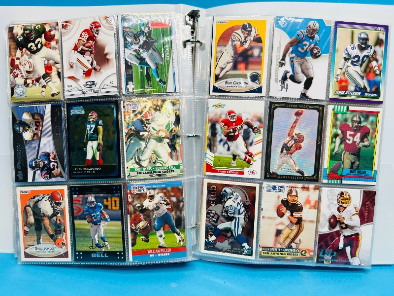 Photo 1 of 593350… final sale no returns/refunds-360 mixed football cards in binder 