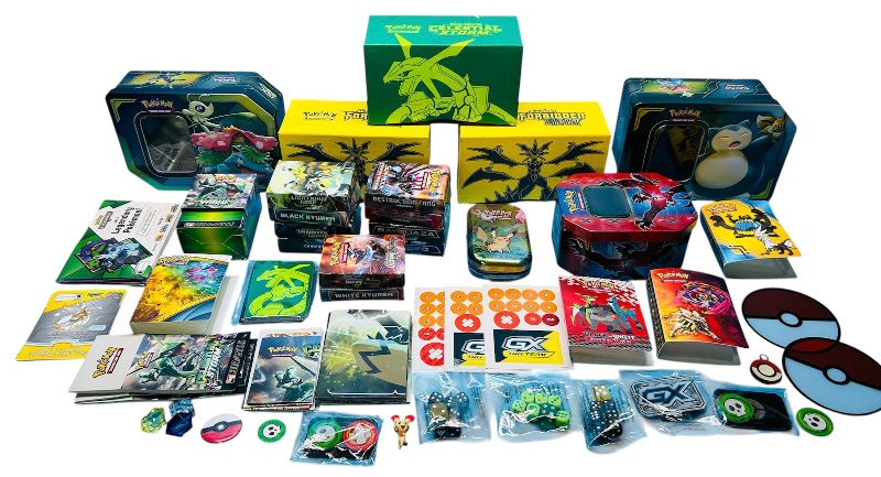Photo 1 of 593354…EMPTY Pokémon boxes, tins, mini albums, and deck boxes, and game pieces-all Empty