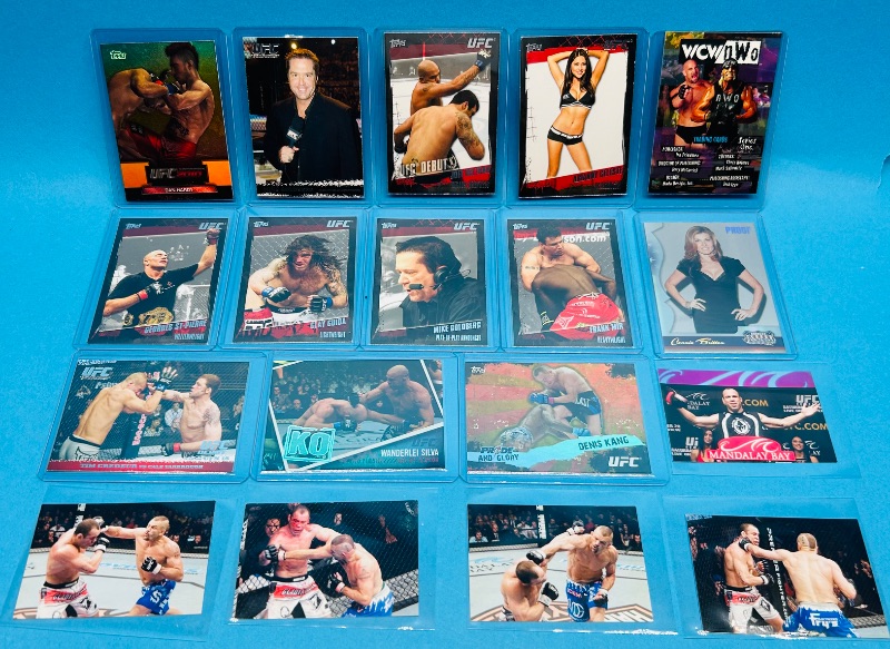 Photo 1 of 593358…UFC cards in plastic sleeves 