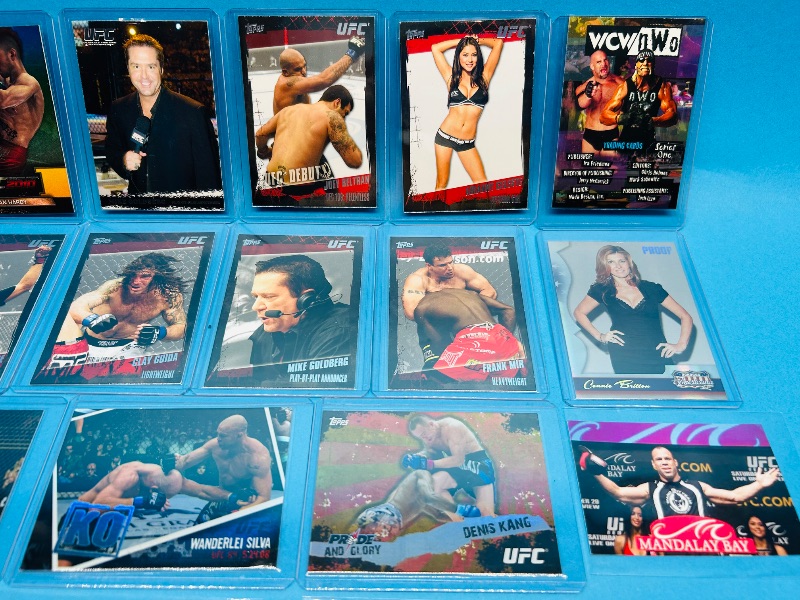 Photo 1 of 593358…UFC cards in plastic sleeves 