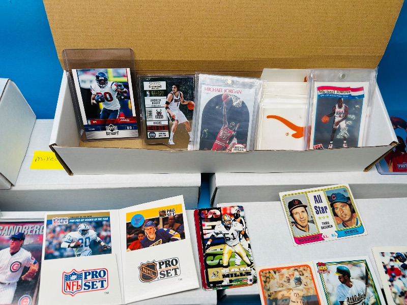 Photo 1 of 593361…final sale no returns/refunds-thousands of mixed sports cards