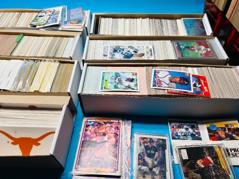Photo 1 of 593361…final sale no returns/refunds-thousands of mixed sports cards