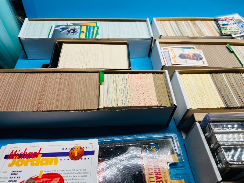 Photo 1 of 593361…final sale no returns/refunds-thousands of mixed sports cards