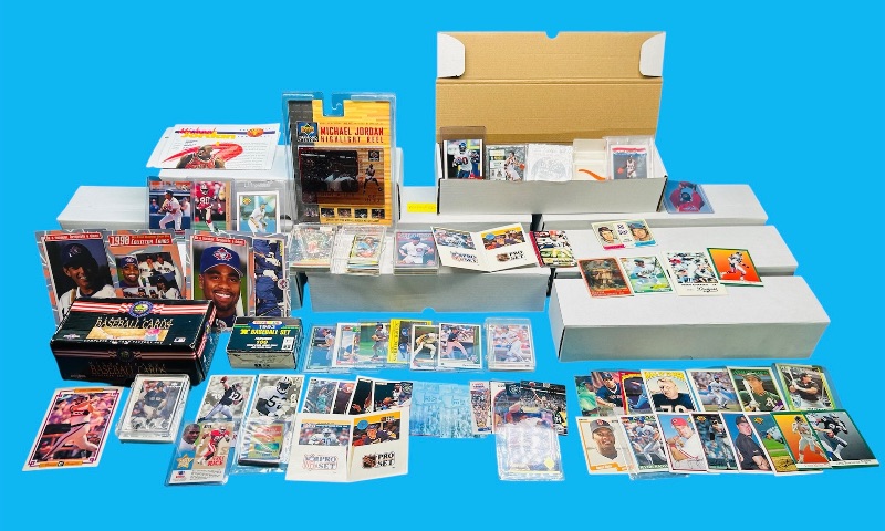 Photo 1 of 593361…final sale no returns/refunds-thousands of mixed sports cards