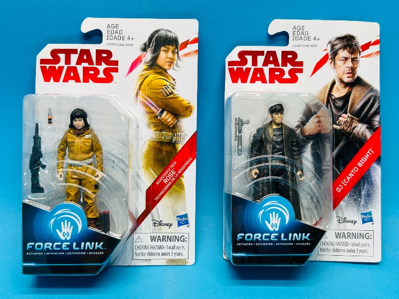 Photo 1 of 593369…2 Star Wars force link figures 