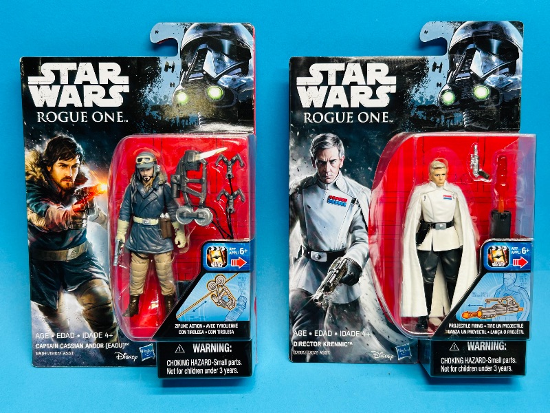 Photo 1 of 593372… 2 Star Wars rogue one figures 