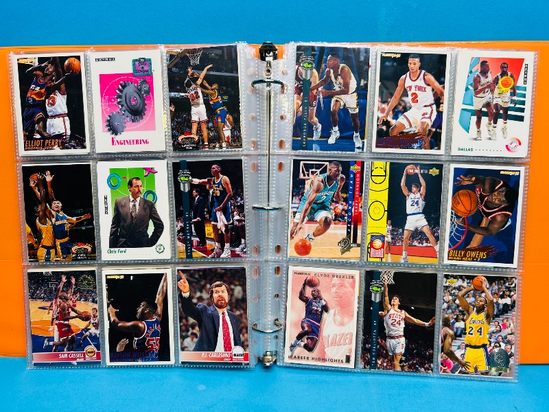 Photo 1 of 593377…final sale no returns/refunds-360 mixed basketball cards in binder 