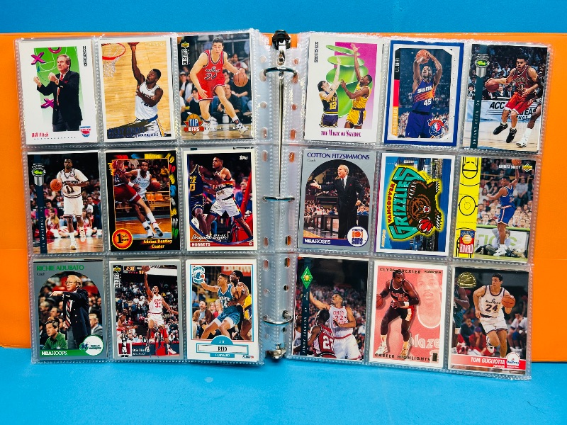 Photo 1 of 593377…final sale no returns/refunds-360 mixed basketball cards in binder 
