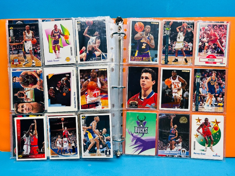 Photo 1 of 593377…final sale no returns/refunds-360 mixed basketball cards in binder 