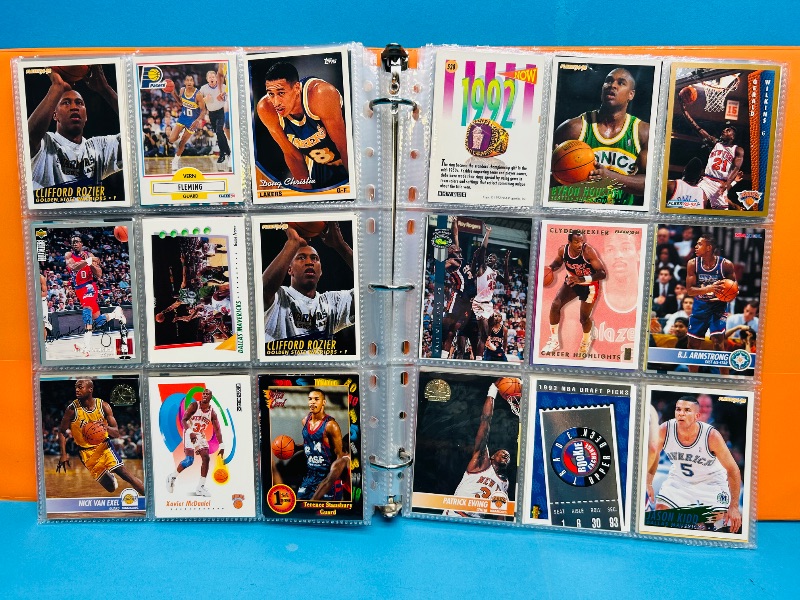 Photo 1 of 593377…final sale no returns/refunds-360 mixed basketball cards in binder 