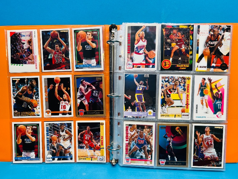 Photo 1 of 593377…final sale no returns/refunds-360 mixed basketball cards in binder 