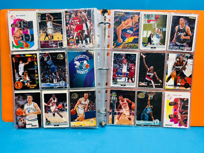 Photo 1 of 593377…final sale no returns/refunds-360 mixed basketball cards in binder 