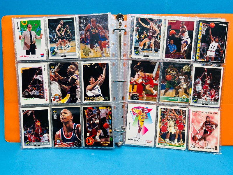 Photo 1 of 593377…final sale no returns/refunds-360 mixed basketball cards in binder 