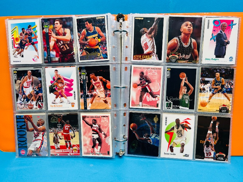Photo 1 of 593377…final sale no returns/refunds-360 mixed basketball cards in binder 