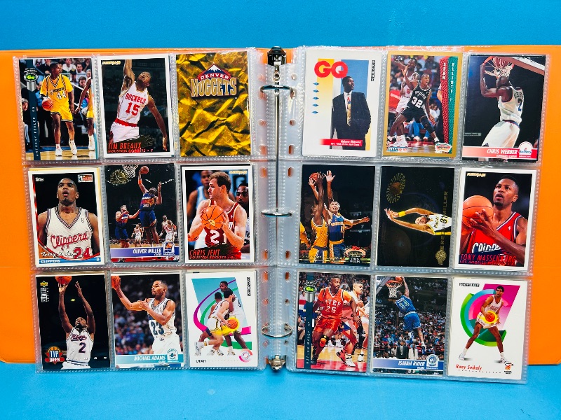 Photo 1 of 593377…final sale no returns/refunds-360 mixed basketball cards in binder 