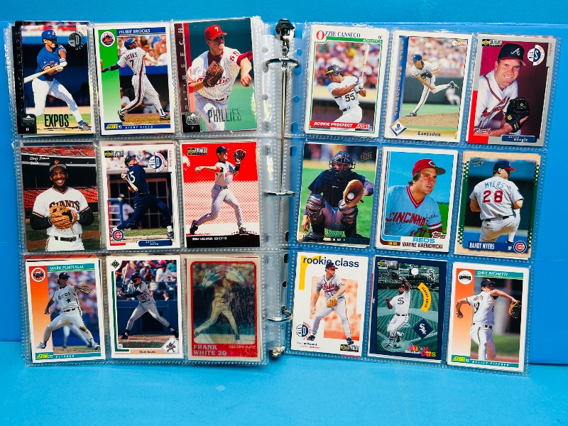 Photo 1 of 593378… final sale no returns/refunds-360 mixed baseball cards in binder 