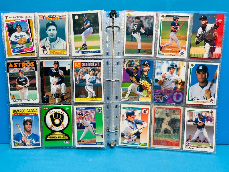 Photo 1 of 593378… final sale no returns/refunds-360 mixed baseball cards in binder 