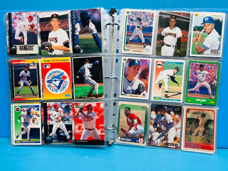 Photo 1 of 593378… final sale no returns/refunds-360 mixed baseball cards in binder 