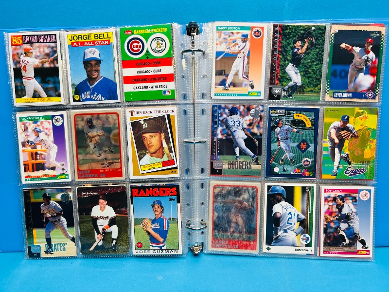 Photo 1 of 593378… final sale no returns/refunds-360 mixed baseball cards in binder 