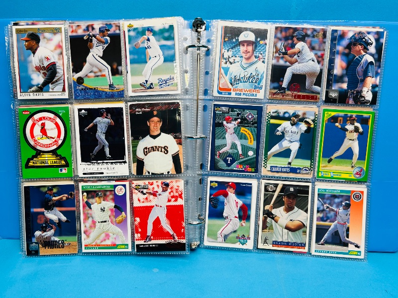 Photo 1 of 593378… final sale no returns/refunds-360 mixed baseball cards in binder 
