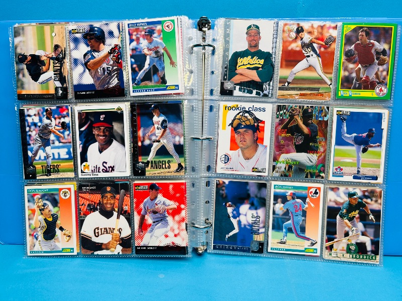 Photo 1 of 593378… final sale no returns/refunds-360 mixed baseball cards in binder 