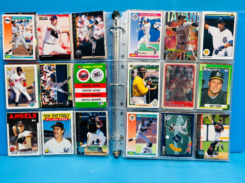 Photo 1 of 593378… final sale no returns/refunds-360 mixed baseball cards in binder 