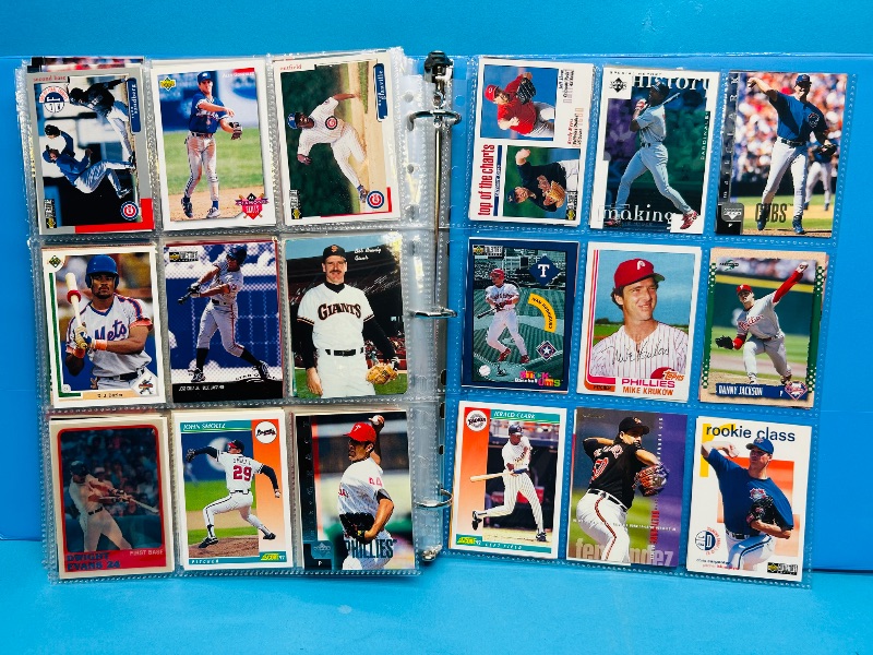 Photo 1 of 593378… final sale no returns/refunds-360 mixed baseball cards in binder 
