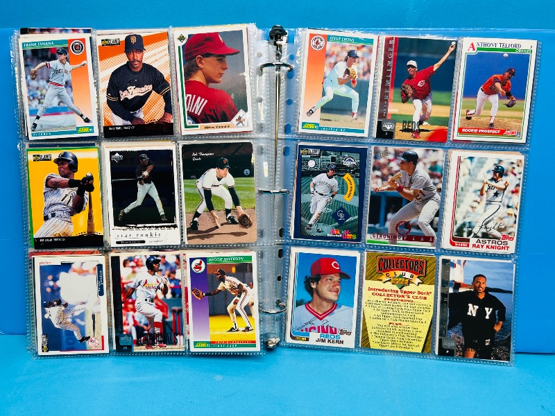 Photo 1 of 593378… final sale no returns/refunds-360 mixed baseball cards in binder 