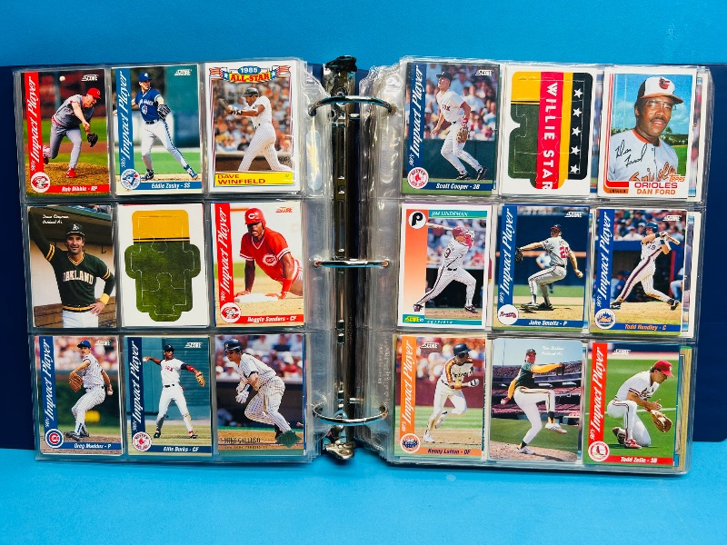Photo 1 of 593379… final sale no returns/refunds-450 mixed baseball cards in binder 