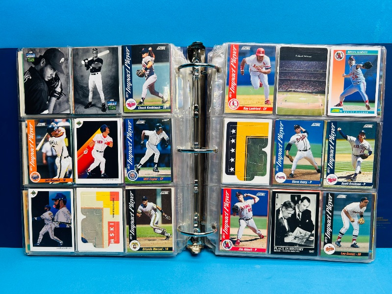 Photo 1 of 593379… final sale no returns/refunds-450 mixed baseball cards in binder 