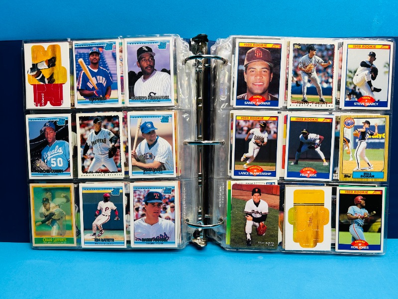 Photo 1 of 593379… final sale no returns/refunds-450 mixed baseball cards in binder 