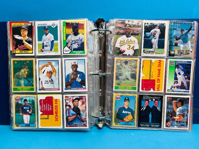 Photo 1 of 593379… final sale no returns/refunds-450 mixed baseball cards in binder 