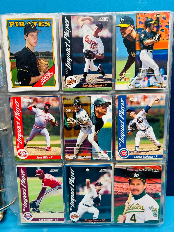 Photo 1 of 593379… final sale no returns/refunds-450 mixed baseball cards in binder 