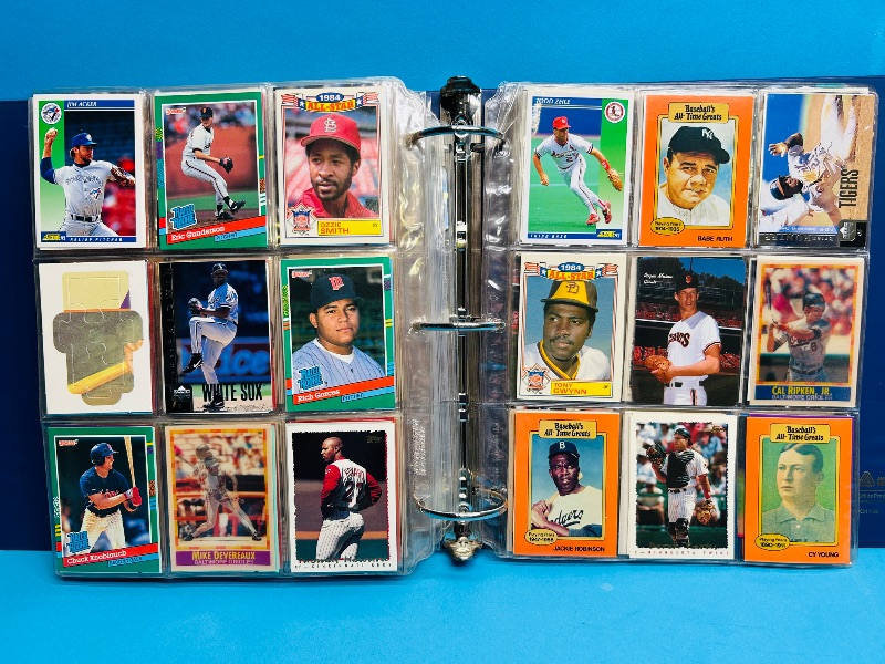 Photo 1 of 593379… final sale no returns/refunds-450 mixed baseball cards in binder