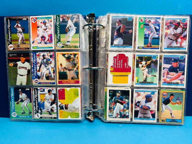 Photo 1 of 593379… final sale no returns/refunds-450 mixed baseball cards in binder 