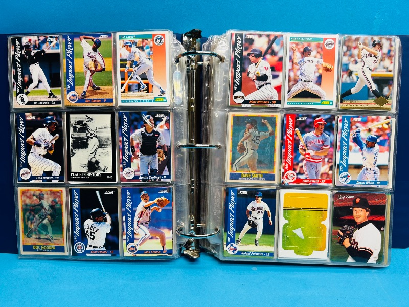 Photo 1 of 593379… final sale no returns/refunds-450 mixed baseball cards in binder 