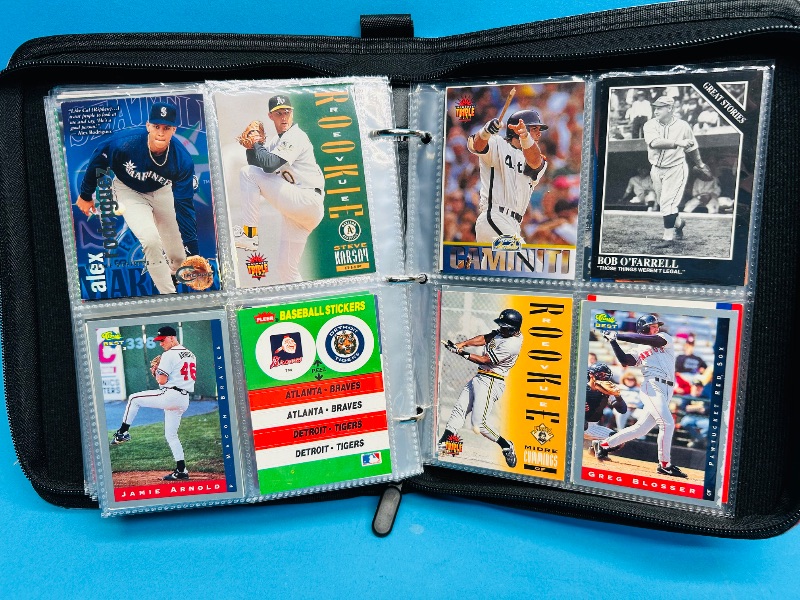 Photo 1 of 593380… final sale no returns/refunds-192 mixed baseball cards in binder 