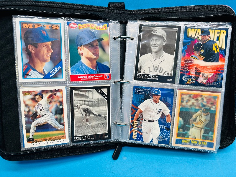 Photo 1 of 593380… final sale no returns/refunds-192 mixed baseball cards in binder 