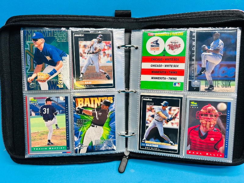 Photo 1 of 593380… final sale no returns/refunds-192 mixed baseball cards in binder 