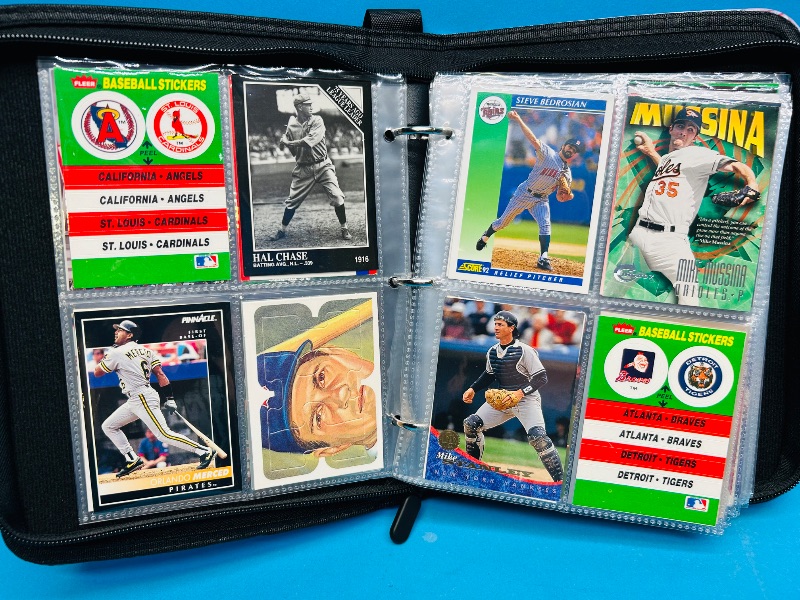 Photo 1 of 593380… final sale no returns/refunds-192 mixed baseball cards in binder 