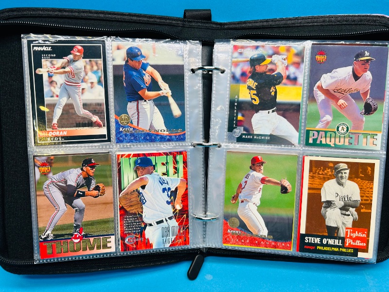 Photo 1 of 593380… final sale no returns/refunds-192 mixed baseball cards in binder 