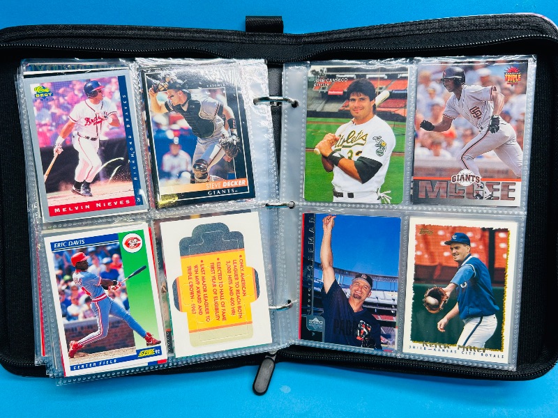 Photo 1 of 593380… final sale no returns/refunds-192 mixed baseball cards in binder 