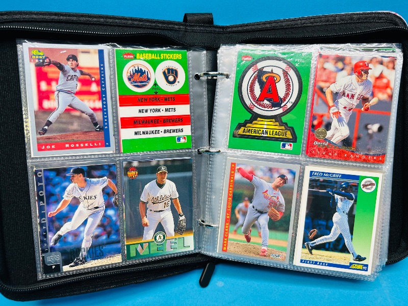 Photo 1 of 593380… final sale no returns/refunds-192 mixed baseball cards in binder 