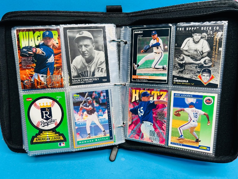 Photo 1 of 593380… final sale no returns/refunds-192 mixed baseball cards in binder 