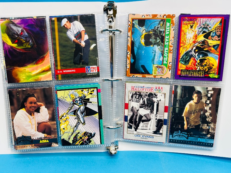 Photo 1 of 593381… final sale no returns/refunds-160 mixed character /trading cards in binder 
