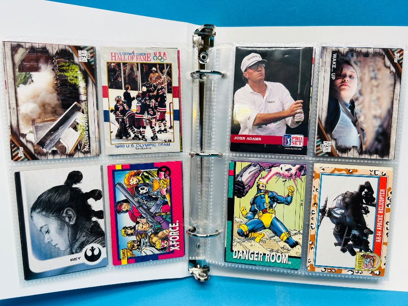 Photo 1 of 593381… final sale no returns/refunds-160 mixed character /trading cards in binder 